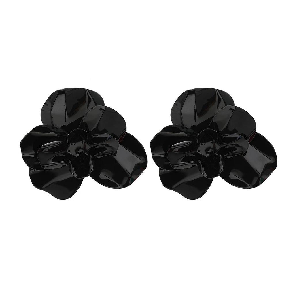 Pinkdudu Candy Color Zinc Alloy Layered Flower Stud Earrings Drip Glazing Earring Summer Jewelry PD2196