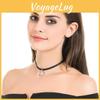 Elegantes koreanisches Choker-Halsband für Damen mit geometrischem Design und Legierungsmaterial