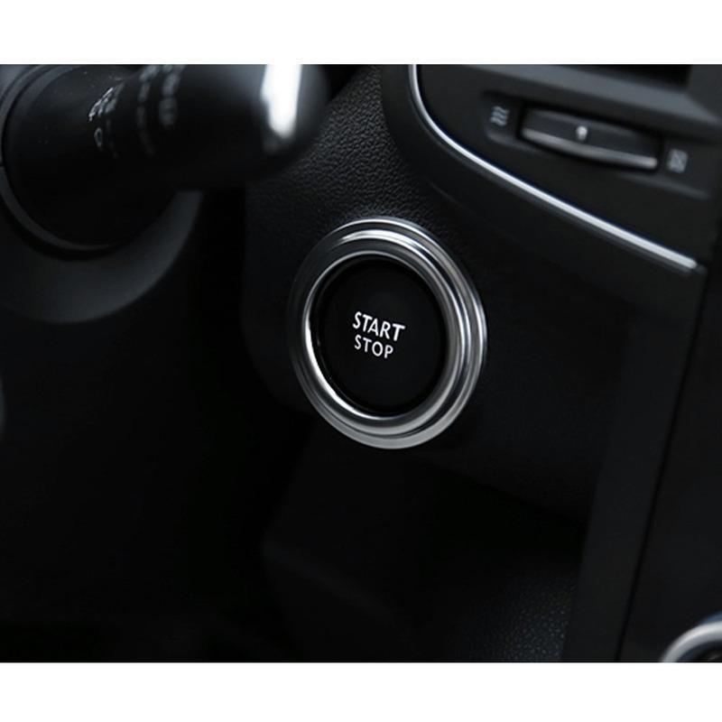 Stainless Steel Lamp Key Keys Start Engine Engine Start Stop Ignition Key Ring Frame For Renault Koleos 2017 2018