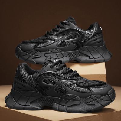 Trendige Herrenschuhe vier Jahreszeiten Mesh trendige Schuhe Herren vielseitige Sportschuhe atmungsaktive Laufschuhe Herren Plateau Dad Schuhe