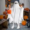Halloween Kids' Costumes Witch & Cloak Ghost Cosplay Outfit For Kindergarten Stage Performances Costumes White