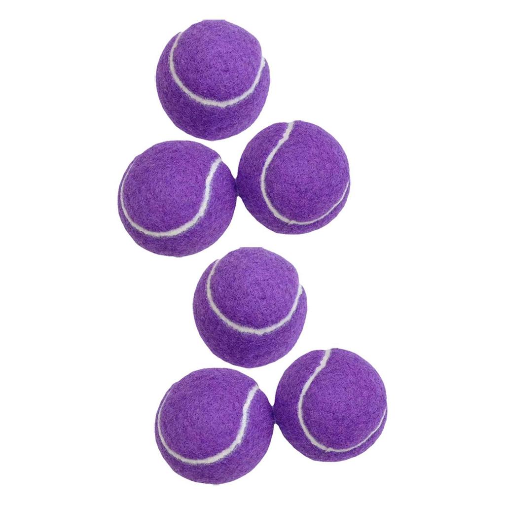 Pack of 6 Tennis Balls, Wear-resistant, 65 Mm Diameter, Exercise Balls for Pets, Dogs, High ,
