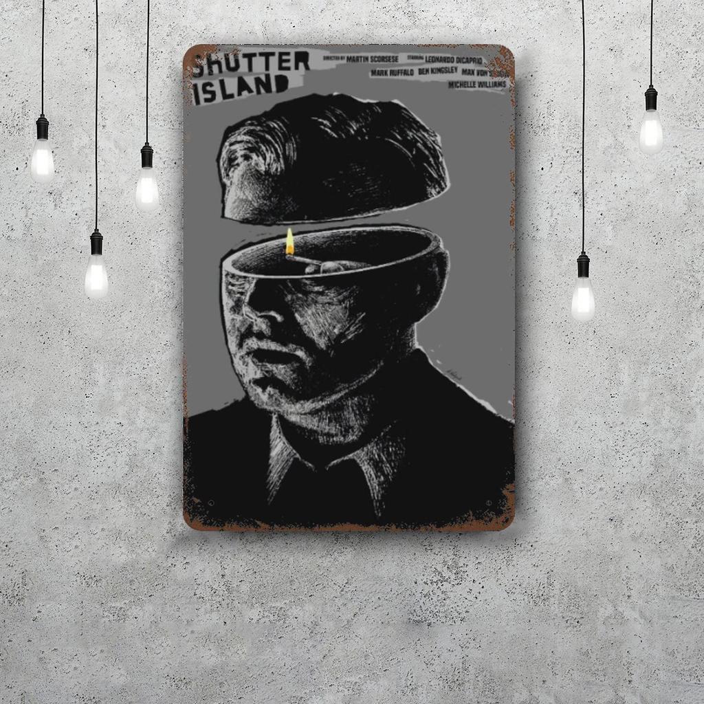 shutter island Metal Signs wall decor Vintage Tin Signs Captain Metal Poster Decor for Bar Pub Club Wall Decoration