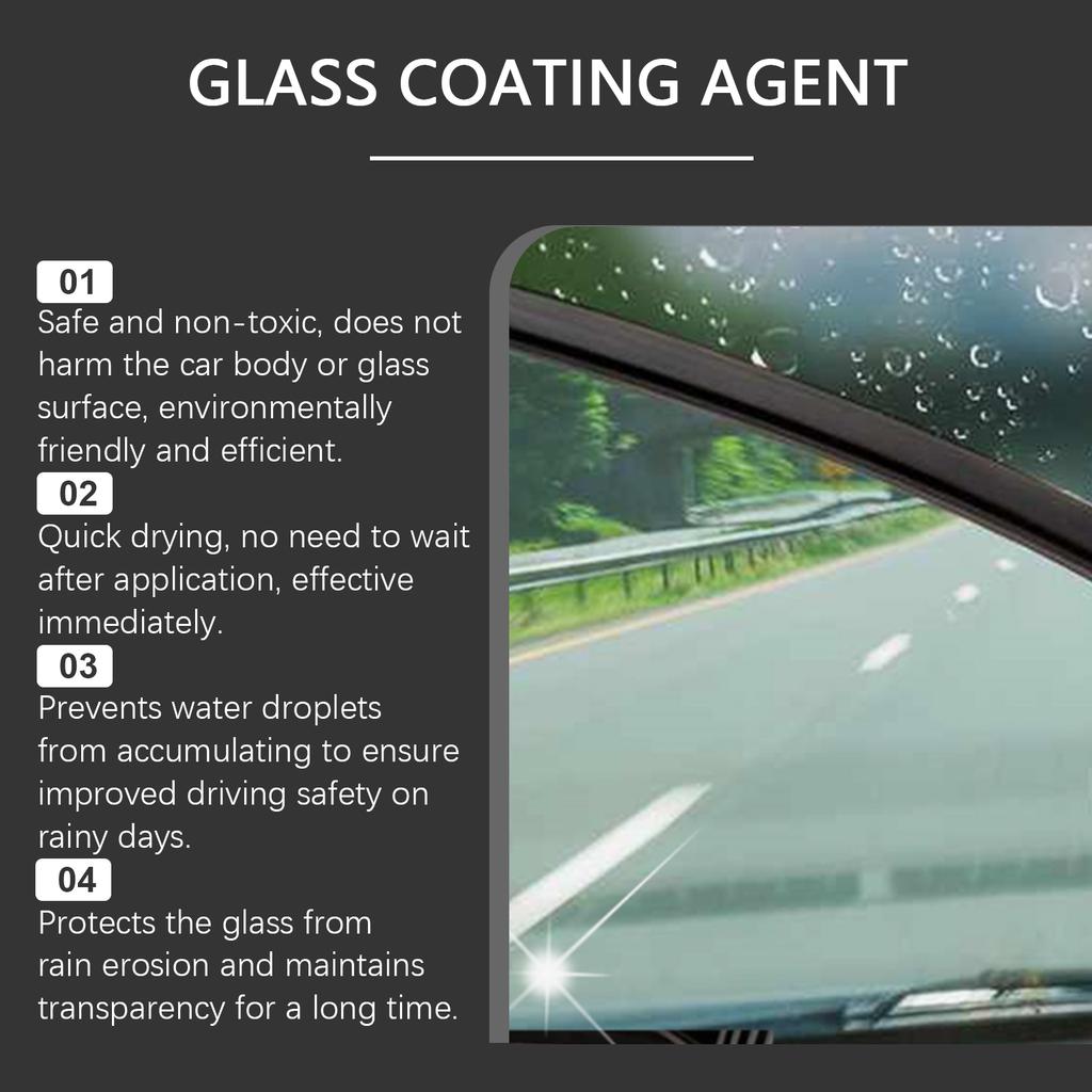 Car Windshield Repellent Nano Coating Auto Glass Window Dust Stain Remover Cleaning Waterproof Hydrophobic Spray Glass Film