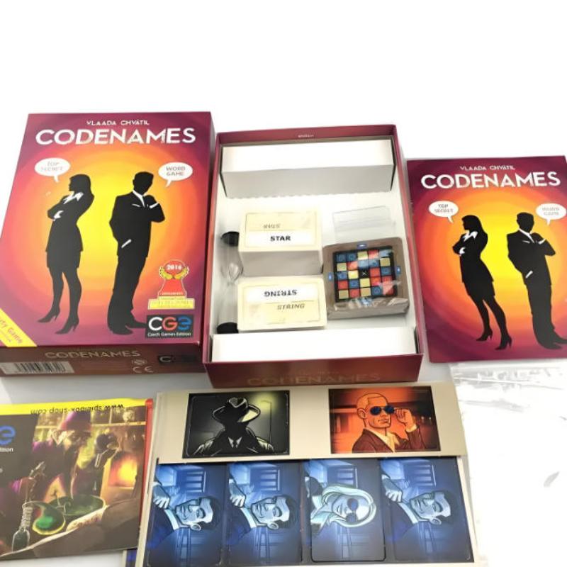 Codenames Strategy Board Game Card Game 2-8 Players Spymaster Party Game Family Game Night Ideal For Teamwork & Strategic Think