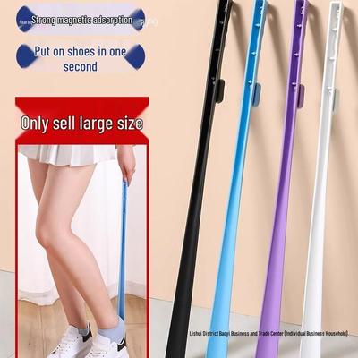 Calzador Magnético de Mango Largo para Ponerse los Zapatos Fácilmente - Ideal para Mujeres Embarazadas y Personas Mayores.