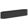 Raised Garden Bed Black 220 X 40 X 40 Cm Steel