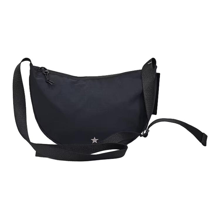 Converse Zipper Closure Polyester Shoulder Bag Unisex bags Black UA5951-023 Black