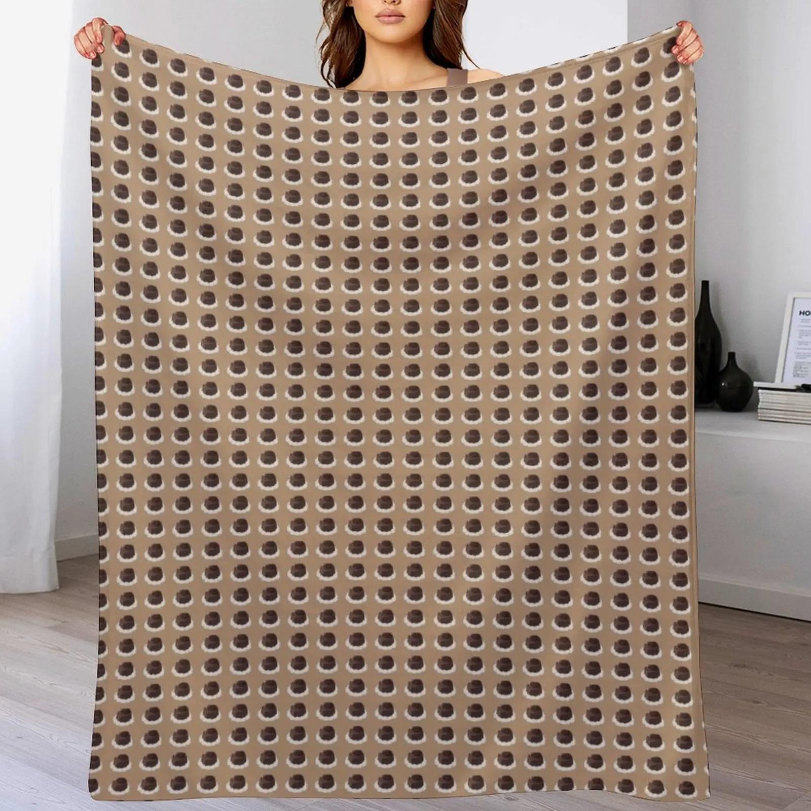 Saiki K Coffee Jelly Throw Blanket Lightweight Warm Blanket for Indoor Outdoor Use 102x76cm(40x30in)