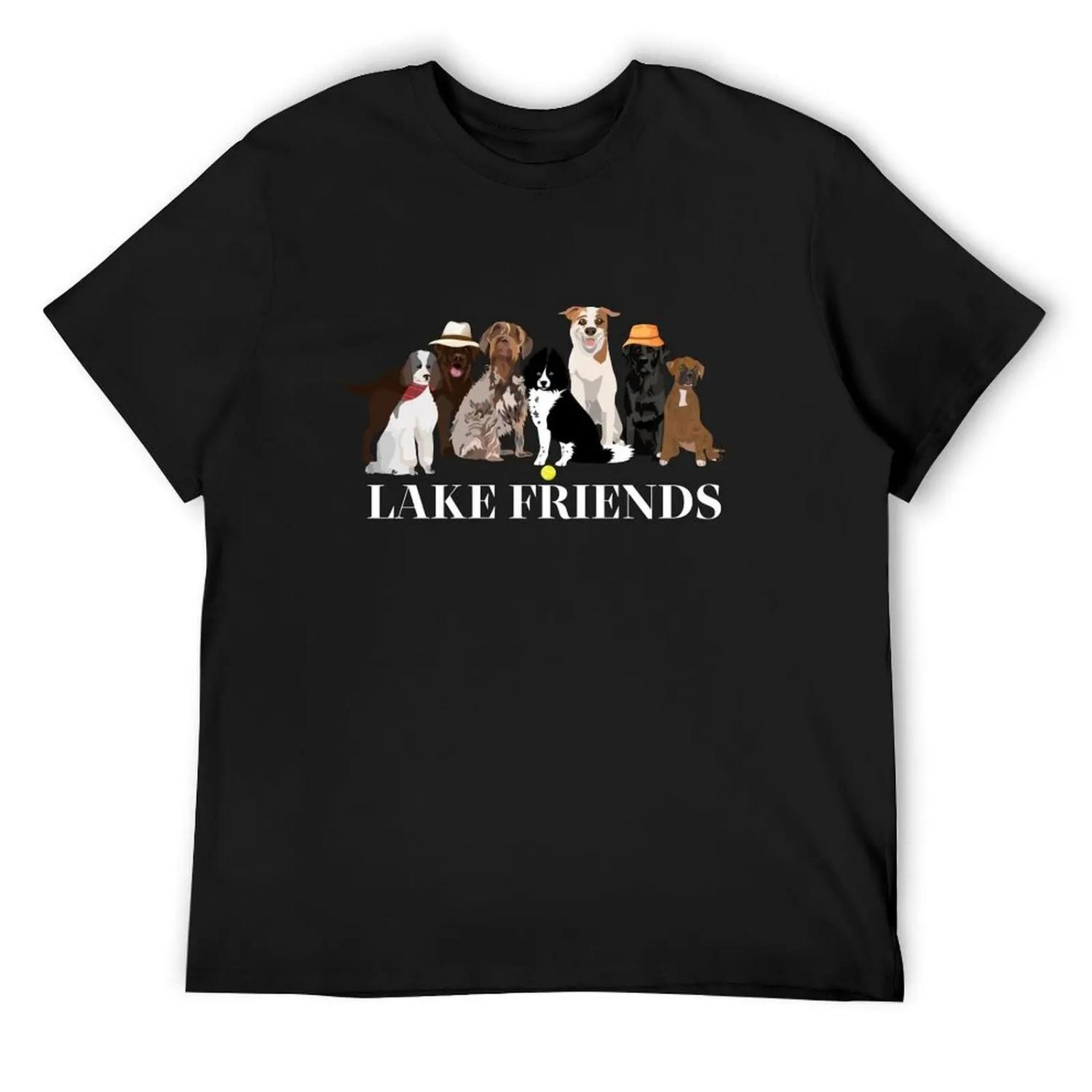 LAKE FRIENDS 2024 T-Shirt T-shirts man anime shirt vintage shirts graphic tee men S