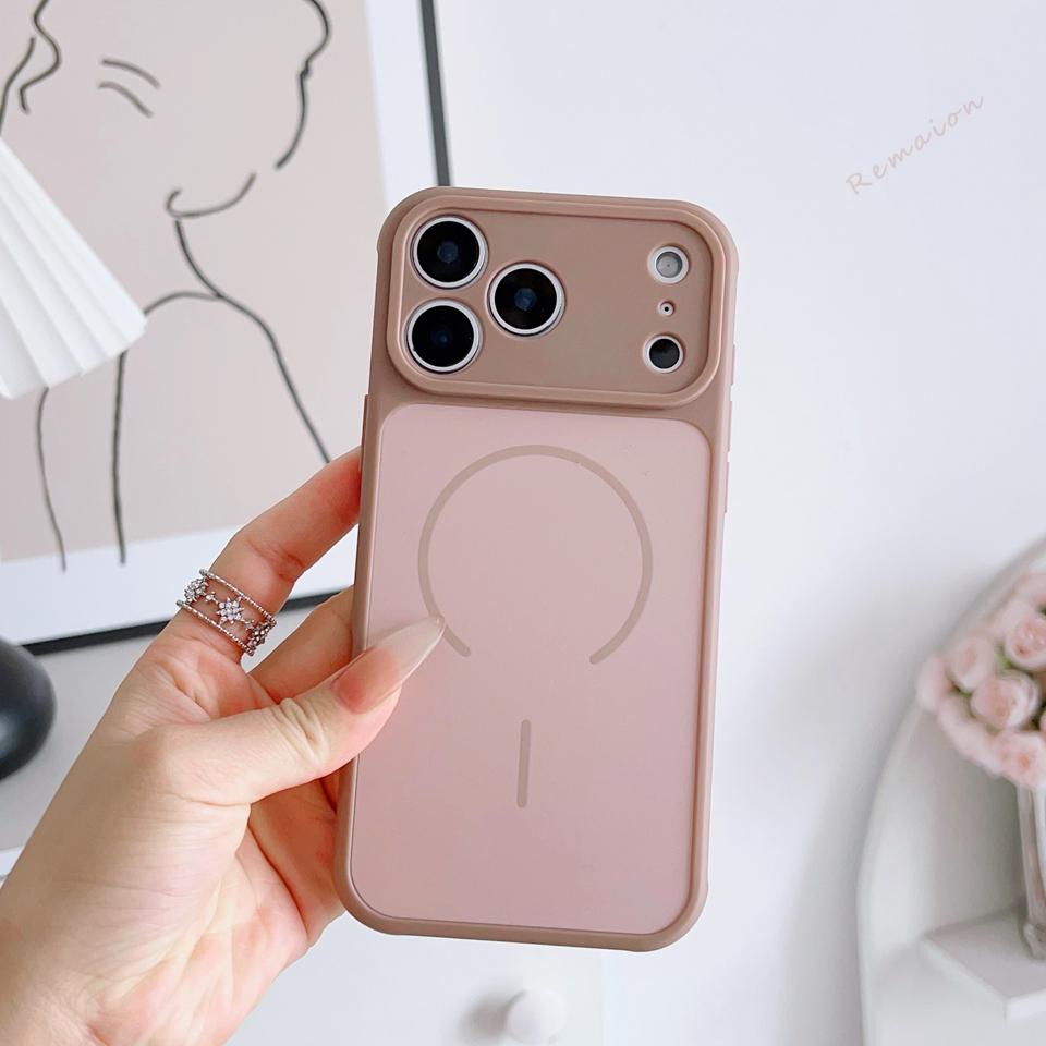 Magnetic Phone Case For iPhone 13 11 12 14 15 16 Pro 17 Max Air Magsafe Heat dissipation Wireless Charge Silicon Protector Cover