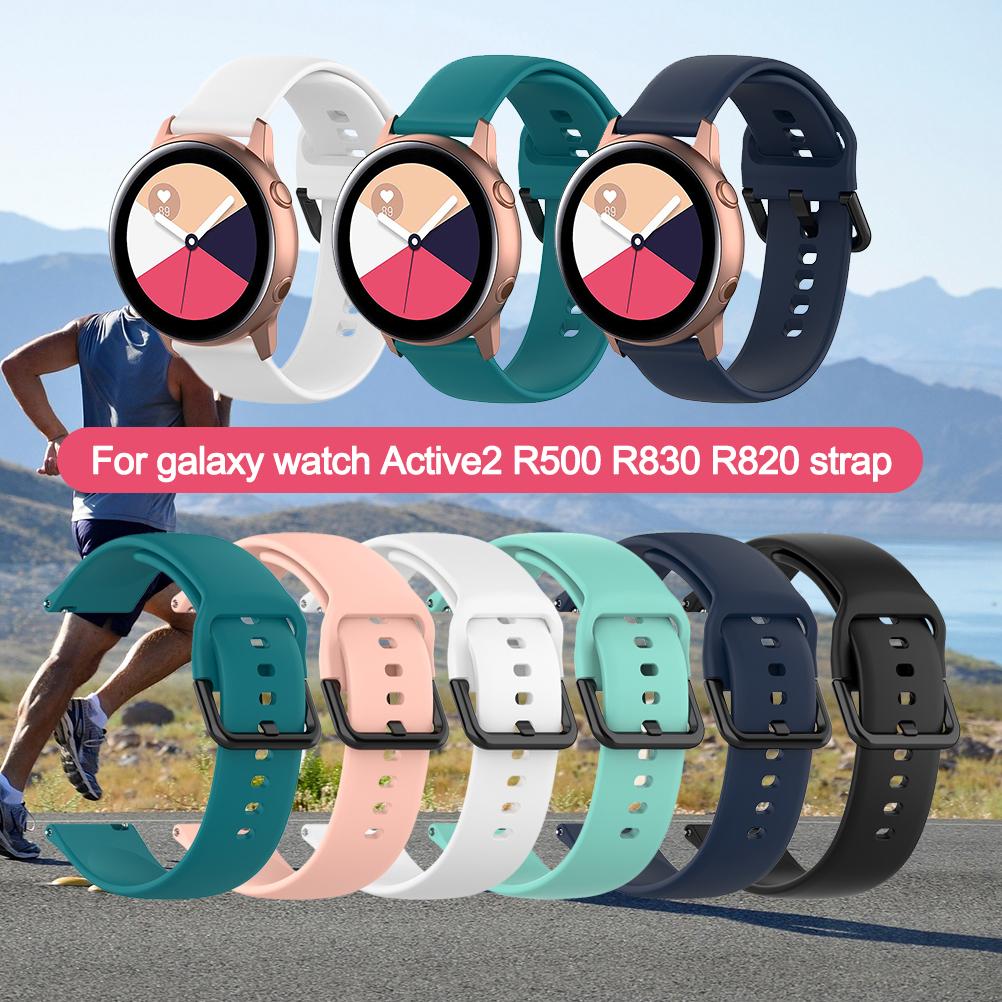 Bands for Galaxy Watch Active2 R500 R830 R820 20mm Silicone Replacement Strap for Galaxy Watch Active 2