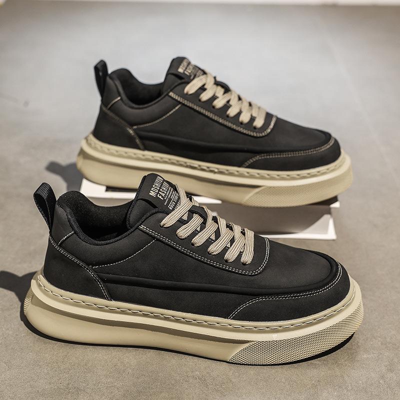 Casual Board Shoes Men's New Spring Men's Shoes Sports Shoes Men's Versatile Shoes Breathable Shock Absorption Thick Sole