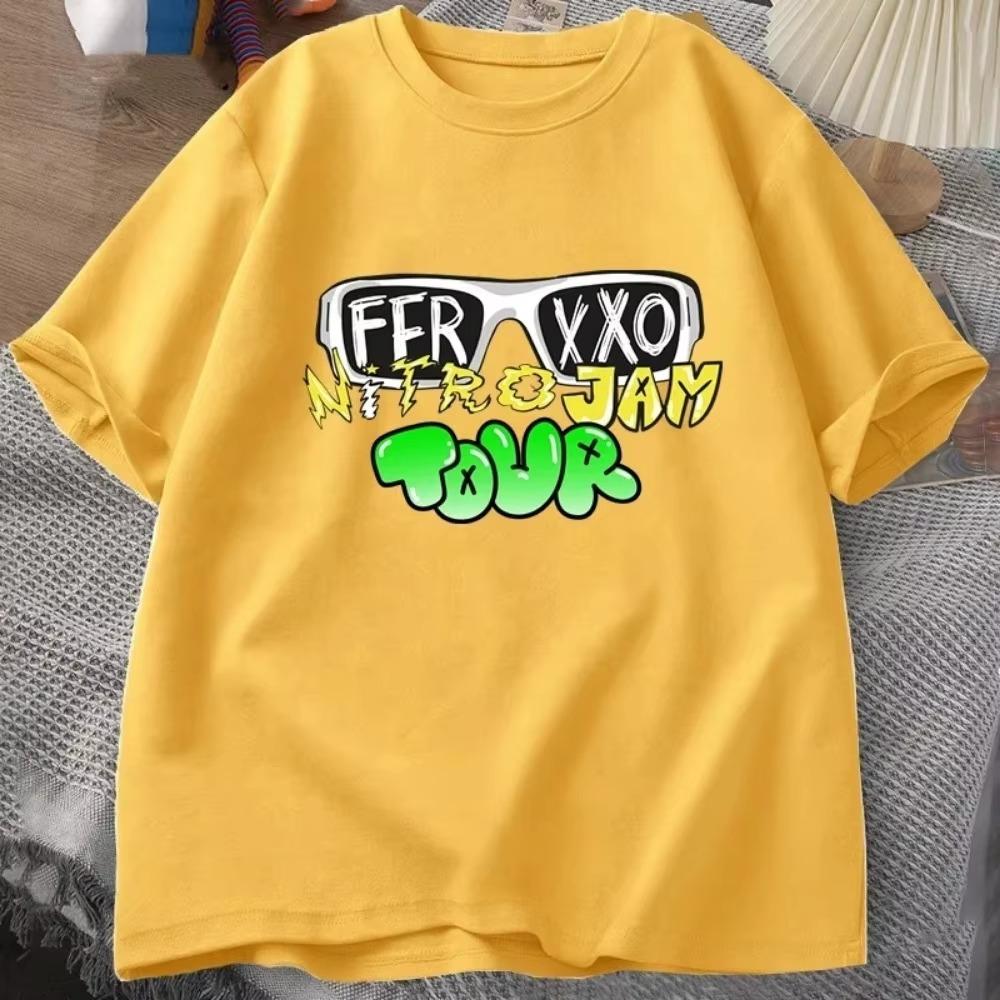 Tričko Feid Ferxxo Muži Ženy Rapper 90. léta Pánské tričko Léto Bavlna Tričko s krátkým rukávem Unisex Streetwear Pánská trička oversize