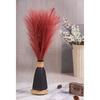 6 Pcs Faux Pampas Grass Small Fluffy Artificial Flowers Fake Flower for Home, Office,Bedroom, Table, Festive Decoration and Craft Items Corner