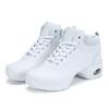 Fashion Women Girls Square Jazz Dance Sneakers High Top Soft Soled Mesh Breathable Modern Jazz Dance Shoes