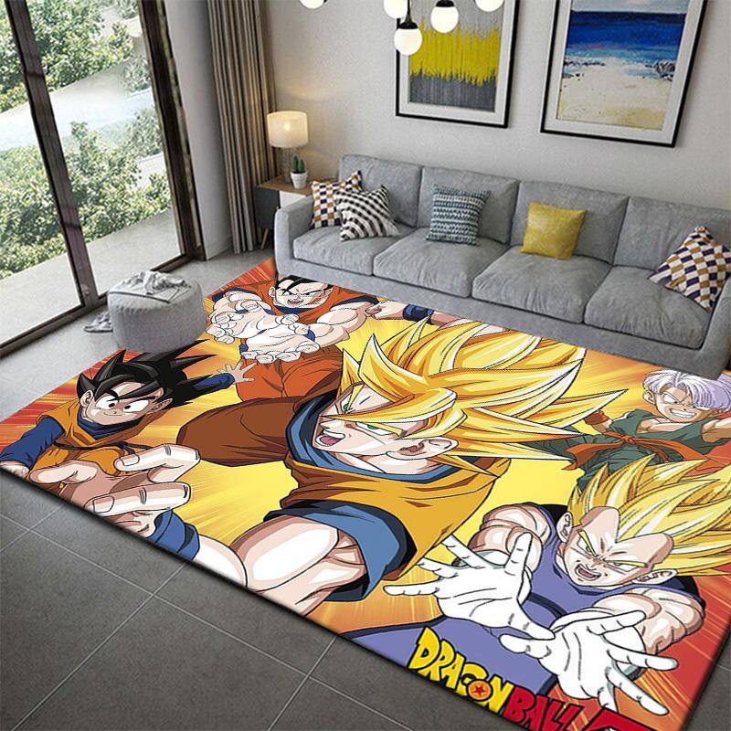 Dragon Ball Trunks Design Bedroom Area Ruganime soft washable cartoon floor carpet