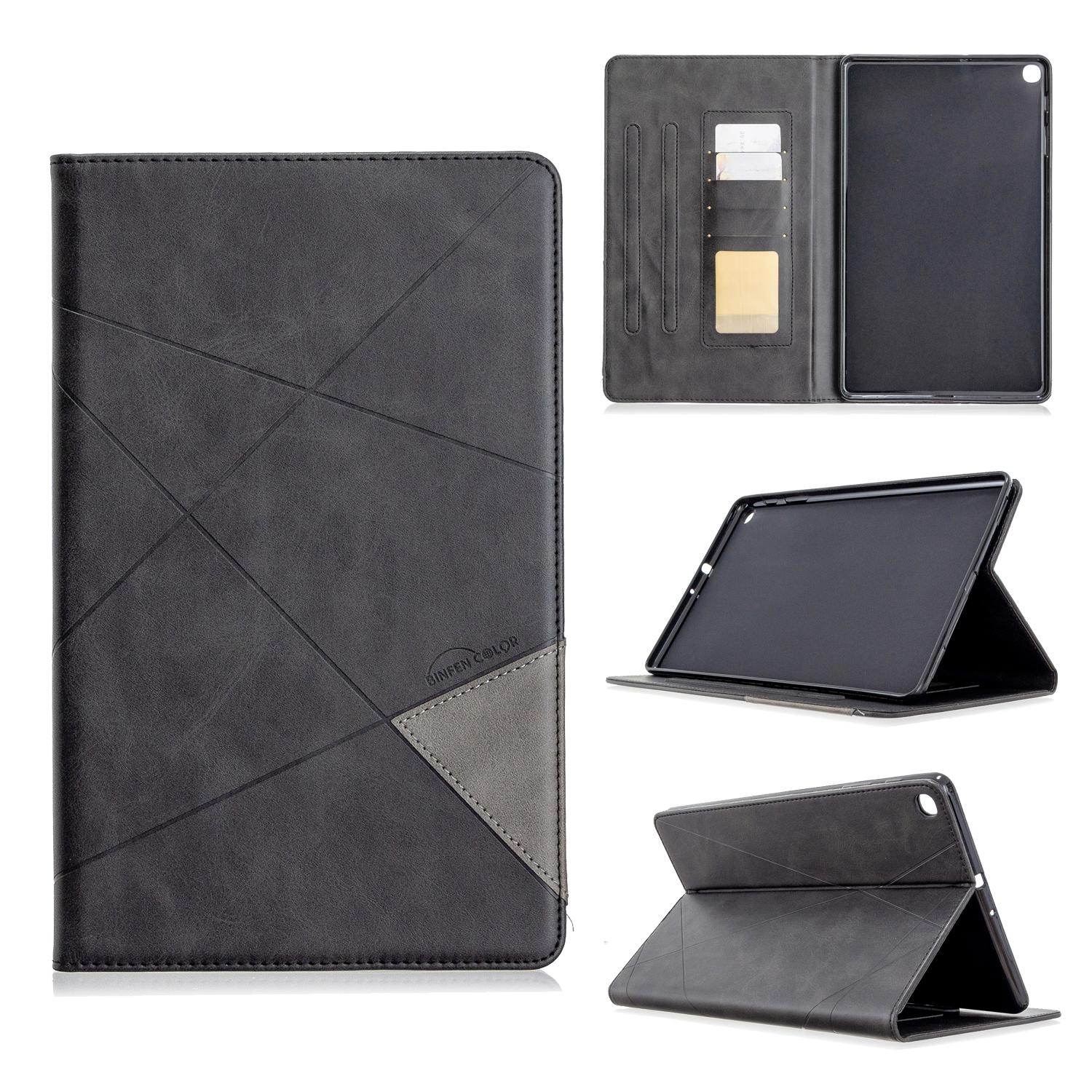 

Чехол для Samsung Galaxy Tab A 10.1 дюймов (Выпуск 2019 г.)(SM-T510 / T515) Чехол-книжка Business Premium из искусственной кожи с несколькими углами обзора и карманом для карт SM-T510/T515 чёрный