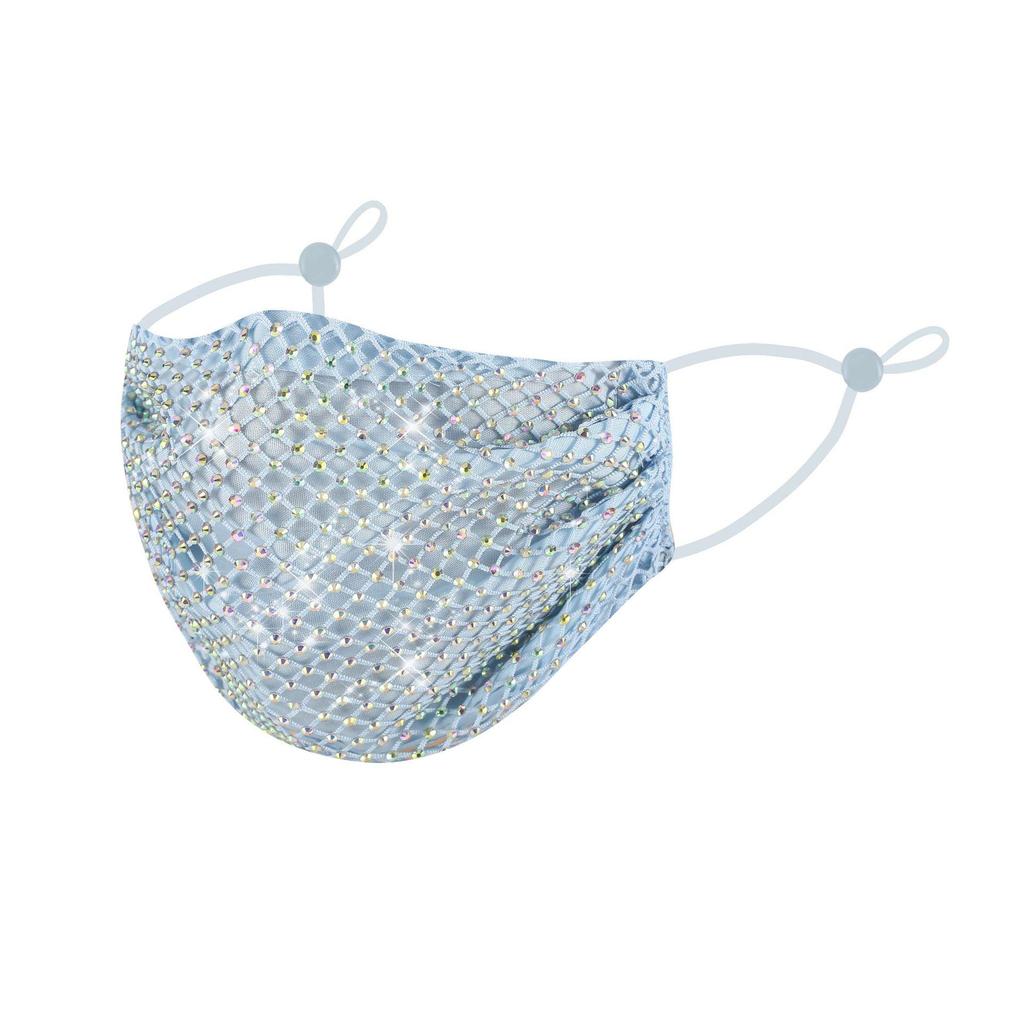 En'ai De Men's Rhinestone Sunscreen Mask - Summer Style, Thin and Protective