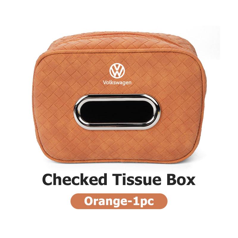 Leather Car Tissue Box Hanging Auto Tissue Holder for Car Seat Back For Volkswagen VW Golf 4 5 6 7 Polo Jetta Sagitar Magotan zg9
