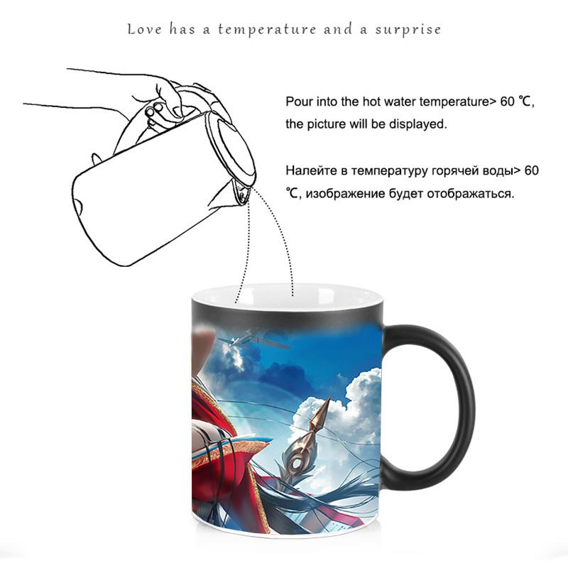 Creative Big Chest Female Magic Mug BSKT-077 Coffee Cup Porcelain Mugs Free Shipping Discoloration Cups Color Change Cup Ceramic