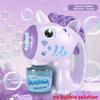 Flying Horse Unicorn Electric Bubble Gun,Colorful Porous Automatic Soap Blower With Lights Summer Outdoor Party Games Toys