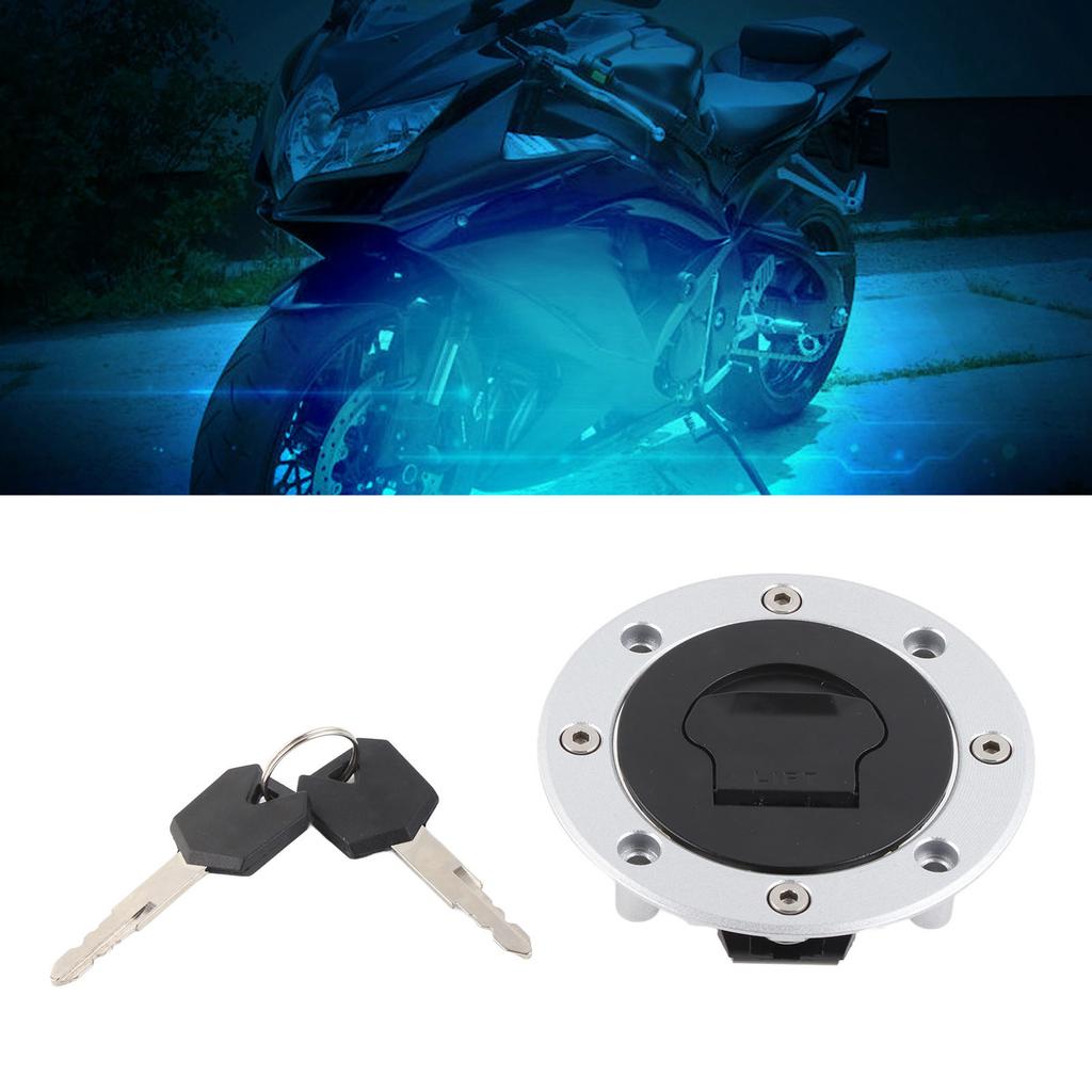Motorcycle Fuel Gas Cap Tank Cover with 2 Keys for Suzuki R 600 R750 SV1000