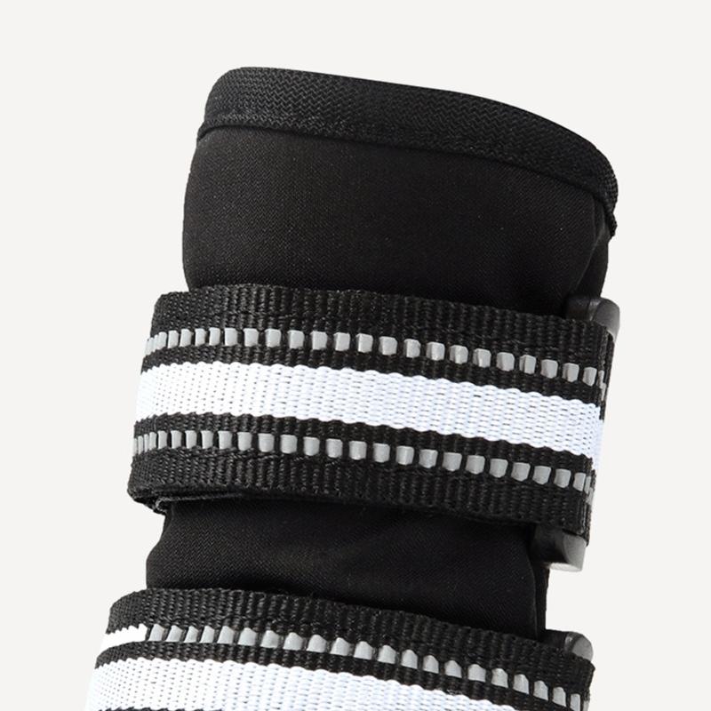 2 Pair Dog Shoes Protective Thick Grip Dogs Feet Cover Socks with Adjustable Sticker for Outdoor Prevents Sliding