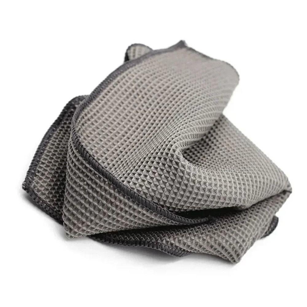 1Pcs Microfiber Car Cleaning Cloth Detailing Waffle Weave Window Clean Wipe New Glass Wash Towel