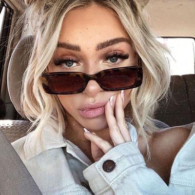 Rectangle Sunglasses Women Square Glasses For Women /Men Brand Designer Small Eyewear Women Gafas De Sol Hombre Uv400