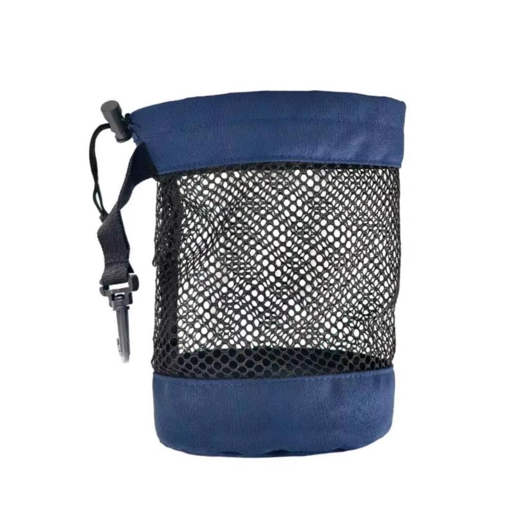 Portable Mesh Golf Ball Pouch Drawstring Closure Golf Ball Holder Golf Net Bag  Golf Accessories