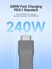 Short USB4 Cable 240W Fast Charging U-Shaped USB C Cable 40Gbps 8K Video for iPhone 16 15, iPad, SSD, Thunderbolt 4/3 Hub