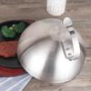 Durable Food Cover Round Basting Cover Multi Purpose Stainless Steel Steak Cover