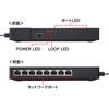 Sanwa Supply Gigabit compatible tap type switching hub ports with (8 magnet) LAN-GIGAT803BK