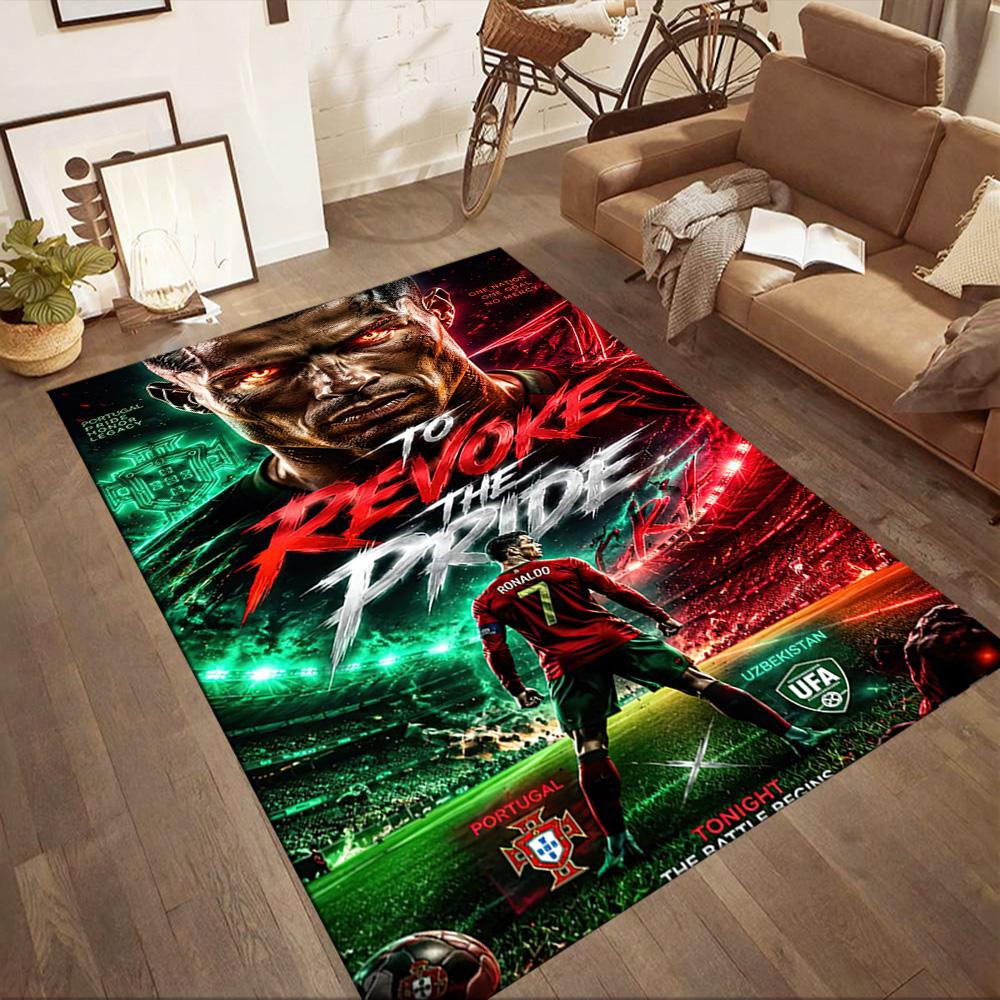 Cr7 Speed Power Legend Square Rugs Are a Great Choice for Living Rooms, Bedrooms, Home Décor, and As Gifts.