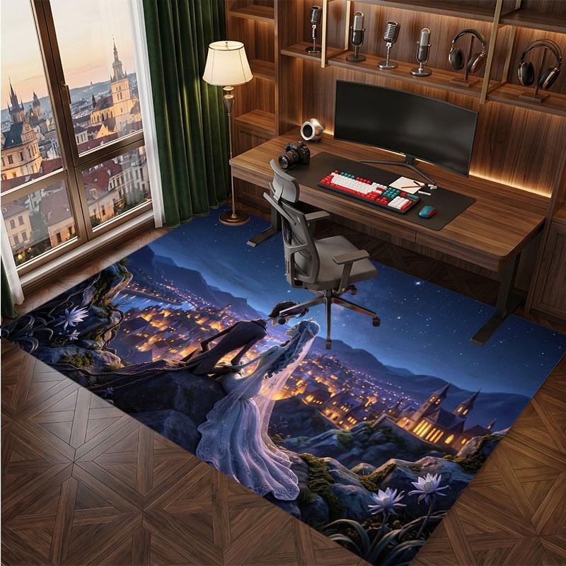 Corpse Bride Emily Victor Rug Soft Thick Non Slip Floor Carpet for Bedroom Living Room Home Decor