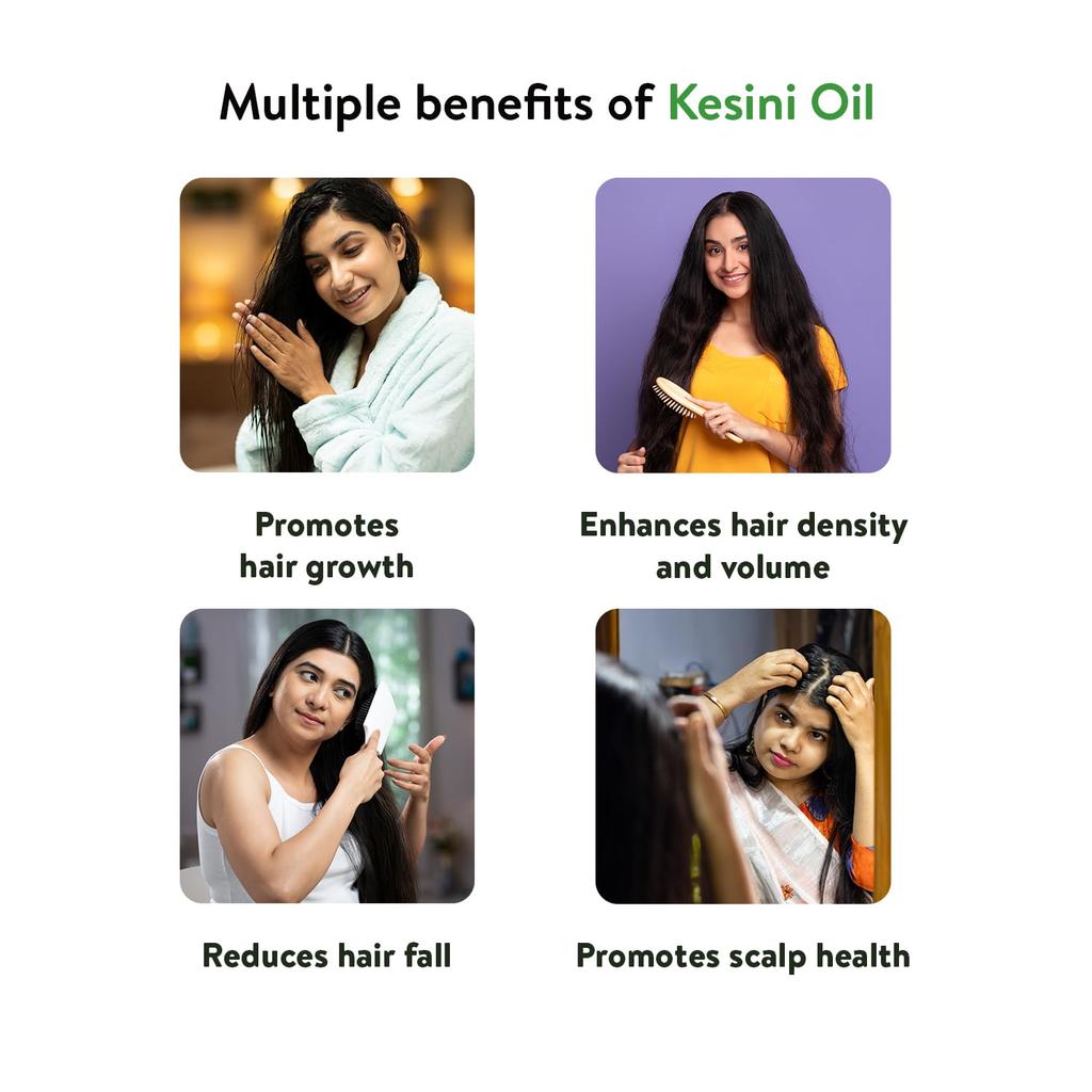 Kerala Ayurveda Kesini Hair Oil 100ml Pack of 1 – Ayurvedic Herbal Oil for Hair Growth and Scalp Nourishment