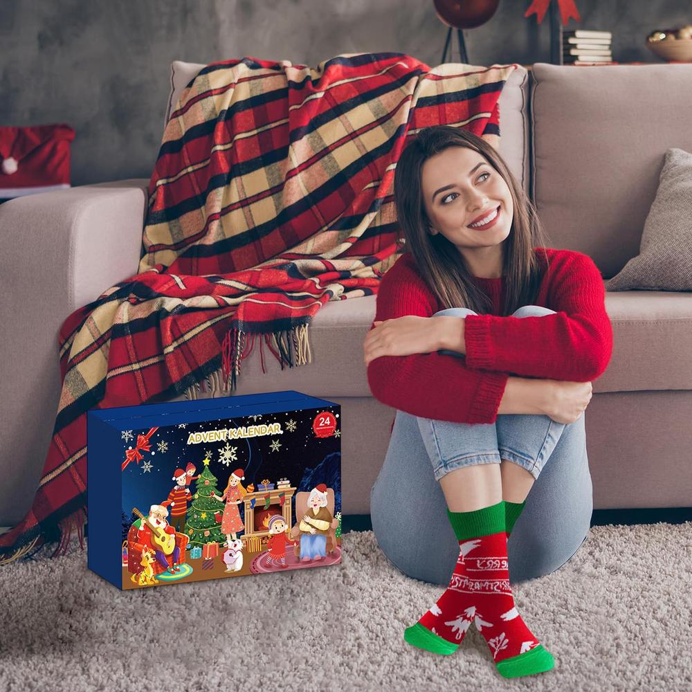 24 Days Socks Advent Calendars Calendars Advent Calendars 24Days Socks Countdown Calendars Soft Christmas Supplies Christmas