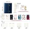 Yiwusoer Travel Refillable System Customizable Stainless Steel Planner Organizer Tri-Fold Button-Type Diary, Notebook, Organizer, A5/A6 Loose-Leaf,