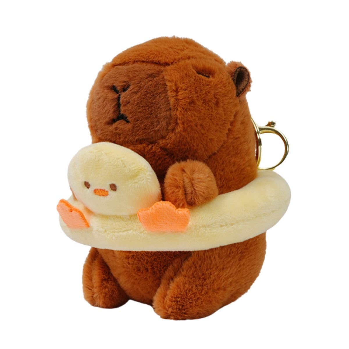 

Clearstone Capybara Plush Keychain, Chabimaru, Duck Swim Ring, 18.5cm, Brown