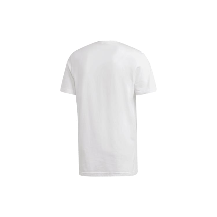 Adidas T Shirts Men's White Crew Neck Moderate Straight Fit DV3050