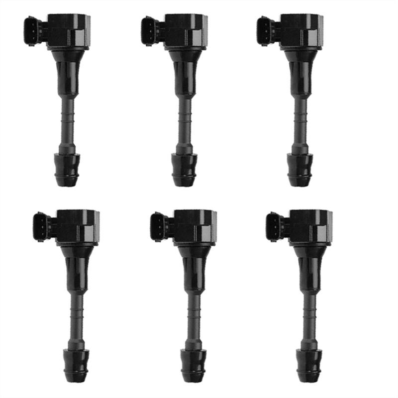 Efficientt-Ignition Coil Kit-6 Pieces For NISSAN Altima Maxima Pathfinder Xterra .5L 4.0L 22448-8J115 C1406 5C1403 UF349