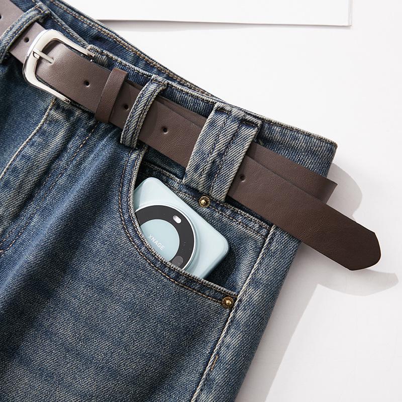 Saia Midi Jeans A-Line Retrô Chique - Cintura Alta, Slim Fit, Confortável e Estilosa, Estilo Coreano Primavera 2026