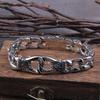 Vikings Stainless Steel Bracelet Curb Cuban Chain 925Silver Bracelet