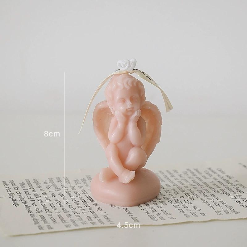 1Pc Angel Scented Candle - Handmade Rose/Berlin Girl Fragrance, Desktop Ornament Home Decor Bulk Birthday Party Favor