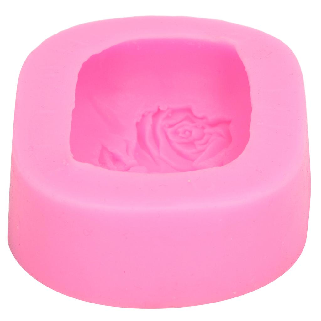 Silikonová forma na fondán DIY Vzor růže Vysoce odolná Nepřilnavá Elastická Široké použití Silikon