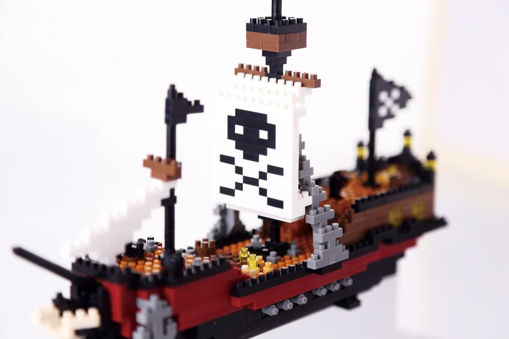 Kawada Nanoblock Piratenschiff 780 Stück NBM-011