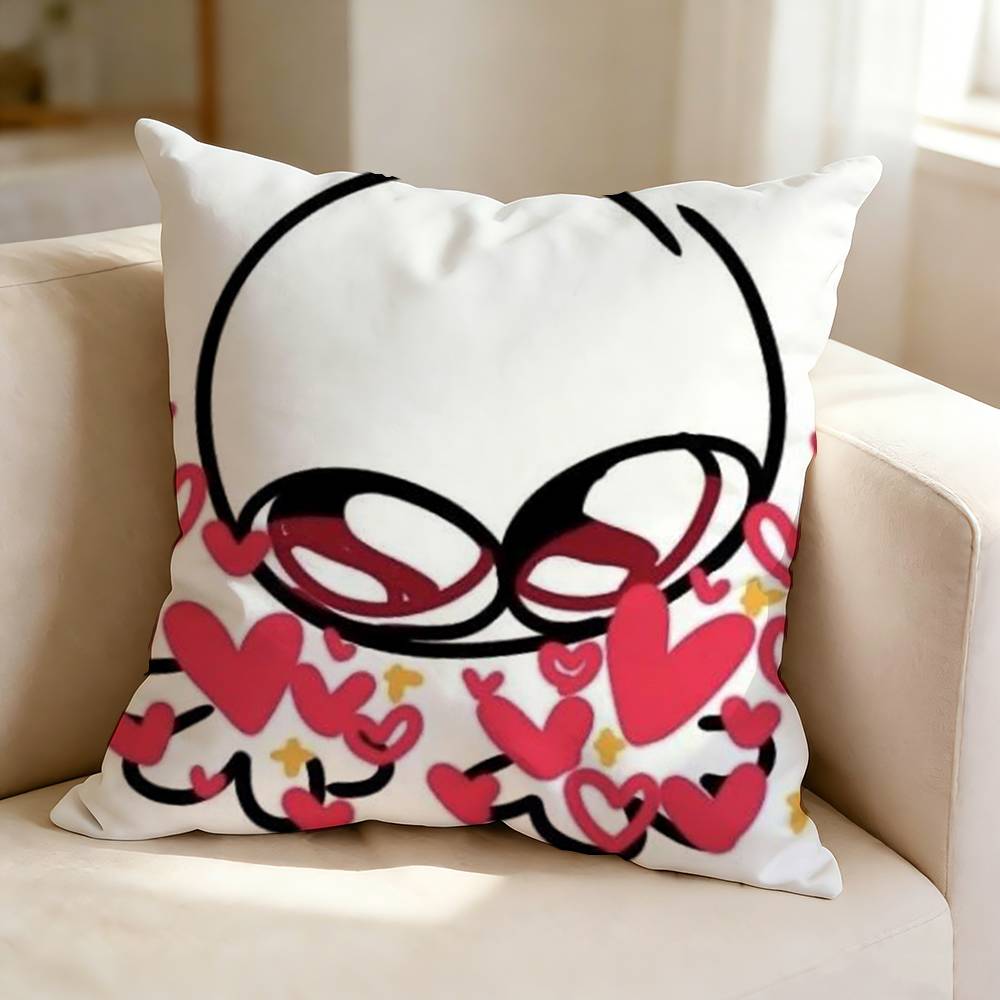 T-TBH C-Creature Cute Y-Yippee Square Double-Sided printed Pillow Case Bedroom Bedside Pillow Sofa Cushion Cover