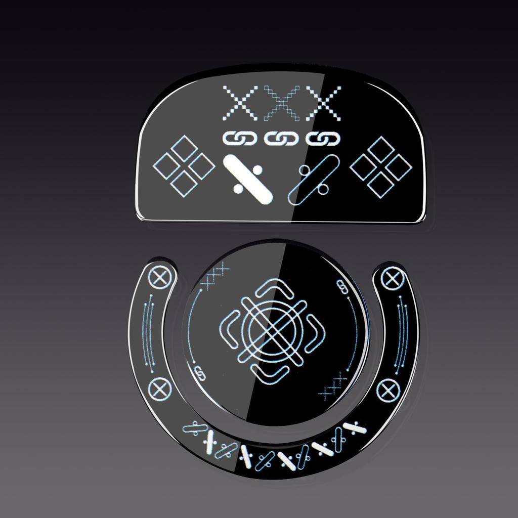 IMMOENUC Mouse Sole G PRO X SUPERLIGHT Glass Mat for Wireless Mouse High Durability Low Friction Black (Black Color)