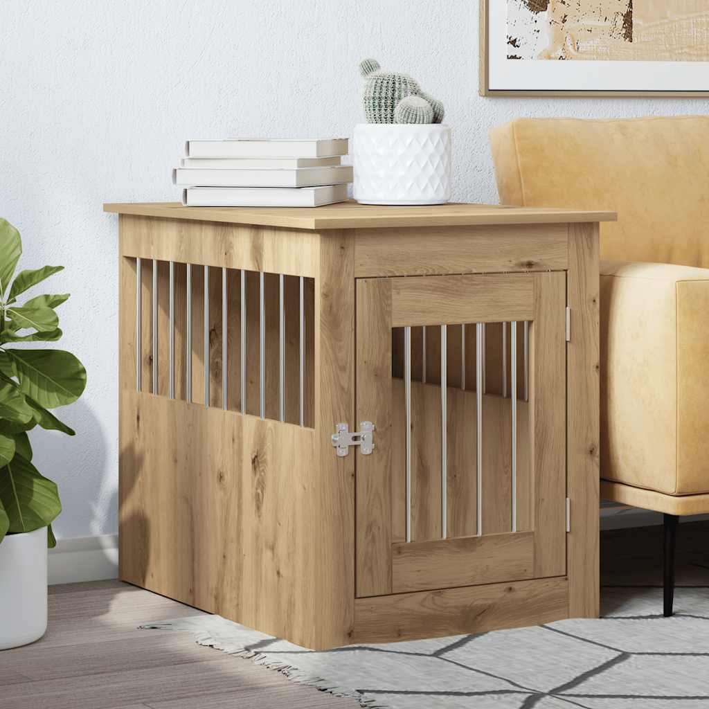Dog Pen, Artisan Oak, 55X75X65Cm, Wood-Based Material